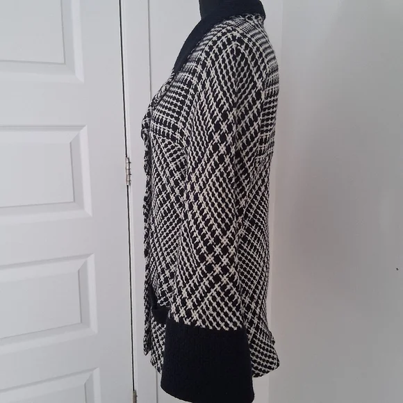 Vintage 80s Karl Lagerfeld Wool Boucle Tweed Blazer Fits Like US 10 GUC - Picture 5 of 16